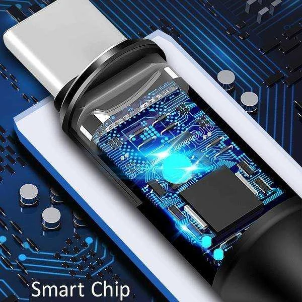 USAMS U5 USB-C 2A krovimo ir informacijos perdavimo laidas, Juoda/Raudona