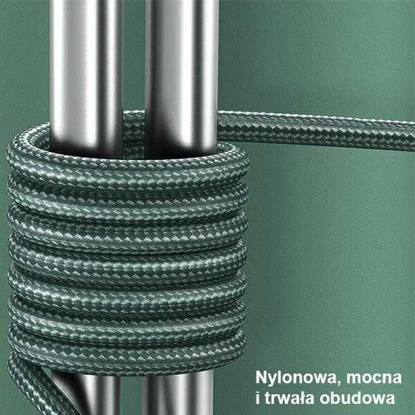 USAMS Braided Kabelis U55 2A micro USB 1pc for set U55 žalios spalvos 1m SJ450USBSG02 (US-SJ450)