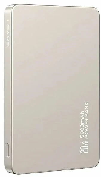 USAMS indukcinė išorinė baterija 5000mAh 20W PD greito įkrovimo titano CY serija 5KCD23102 (US-CD)
