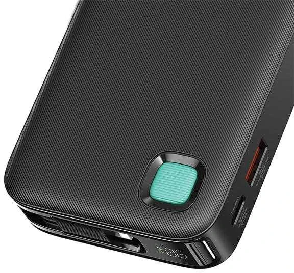 USAMS nešiojama baterija su ištraukiamu laidu, ištraukiamas „Lightning“ 10000 mAh PD 20W greito įkrovimo XY serijos p