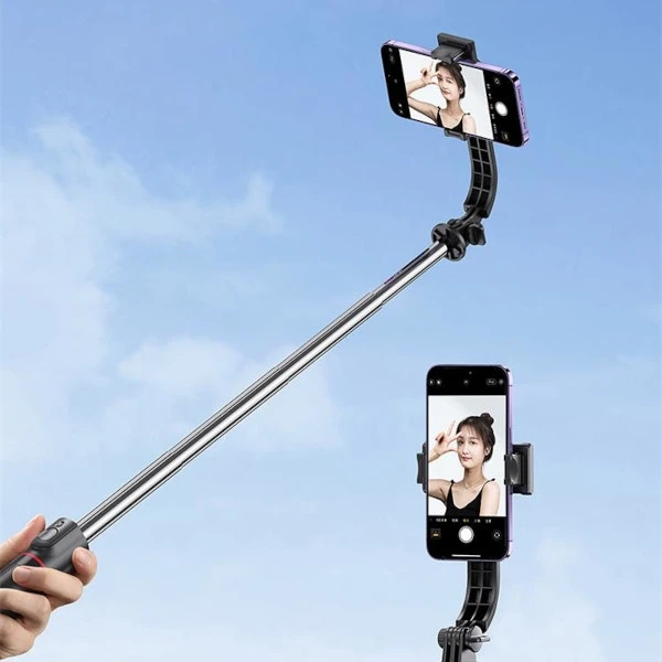 USAMS Selfie Stick Tripod juodas ZB25601 (US-ZB256)