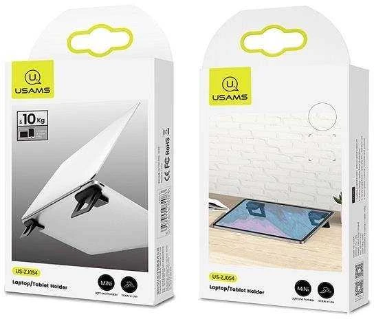 USAMS Nešiojamas kompiuteris/Planšetė Stand 2pcs juodos spalvos ZJ054PBZJ01 (US-ZJ054)