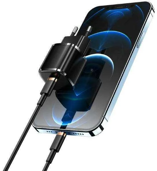 USAMS Laidinis įkroviklis 1xUSB-C T36 mini 20W (only head) PD3.0 Fast Charging baltos spalvos CC124TC02 (US-CC124)