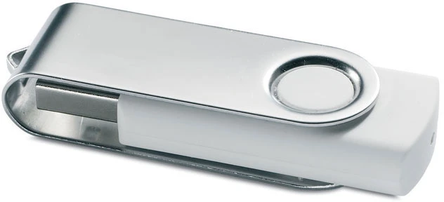 USB atmintinė TECHMATE, 8GB, baltos spalvos