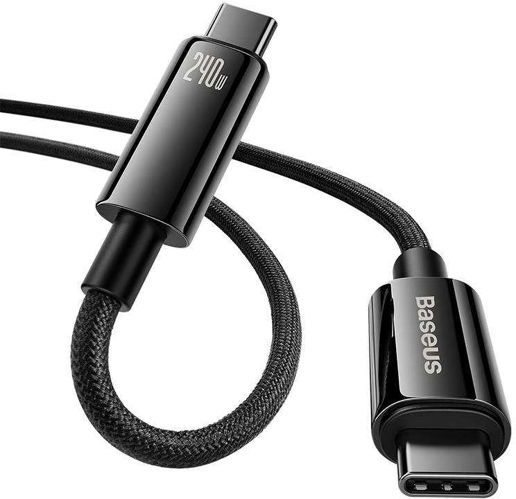 Baseus USB-C USB-C kabelis Tungsten Gold 240W 3m