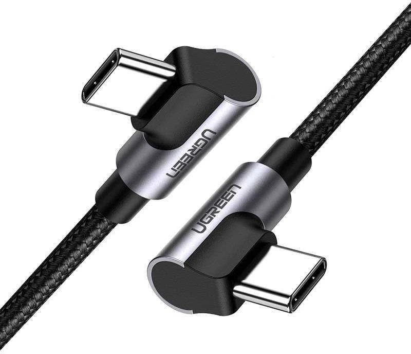 UGREEN US323 USB-C – USB-C kampinis laidas PD 3A 60W 1m