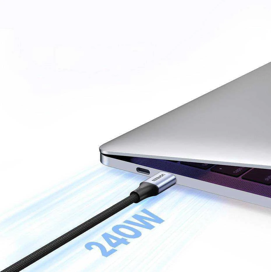 HP USB-C-USB-C UGREEN USB4 kabelis, 240W, 2m (fekete)