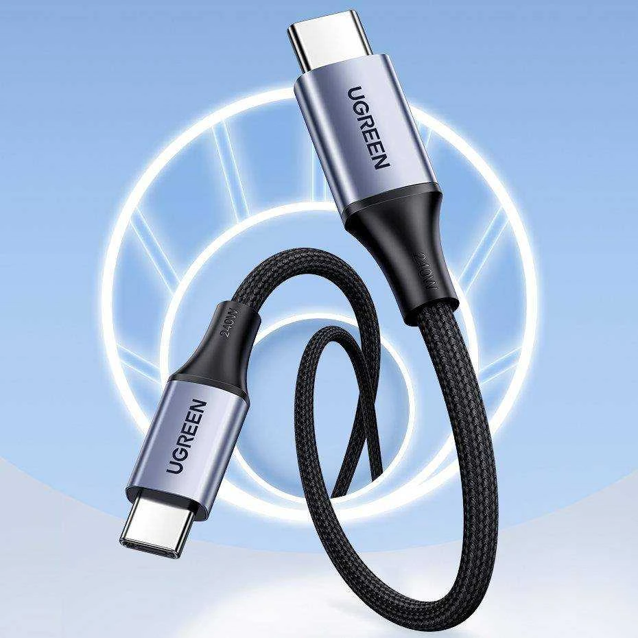 HP USB-C-USB-C UGREEN USB4 kabelis, 240W, 2m (fekete)
