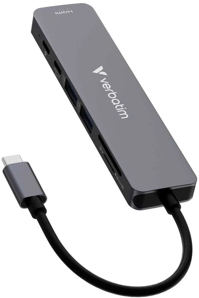 Verbatim daugiafunkcis USB-C adapteris su HDMI ir kortelių skaitytuvu