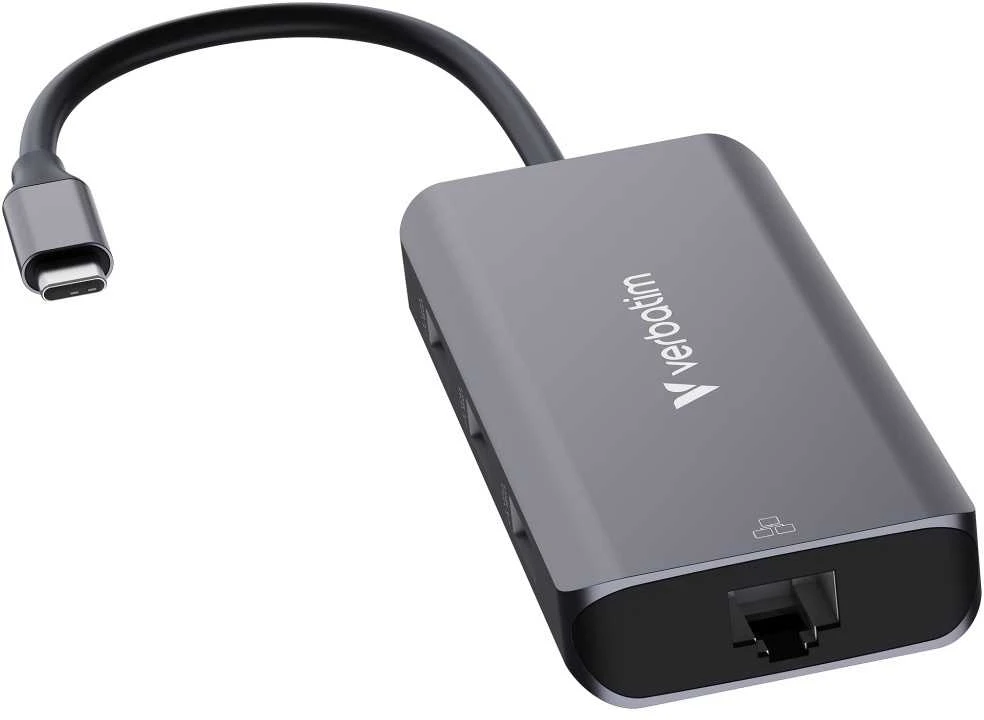 Adapteris Hub Verbatim USB-C/HDMI/3xUSB-A 3.2/RJ45 aluminum 32157