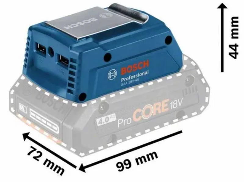 USB įkrovimo stotelė BOSCH GAA 18V-48