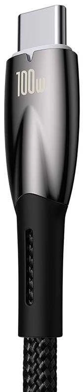 USB laidas, skirtas USB-C Baseus Glimmer serijai, 100 W, 1 m (juodas)