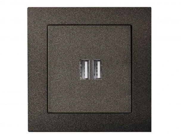 USB kroviklis LIREGUS EPSILON, juodos spalvos