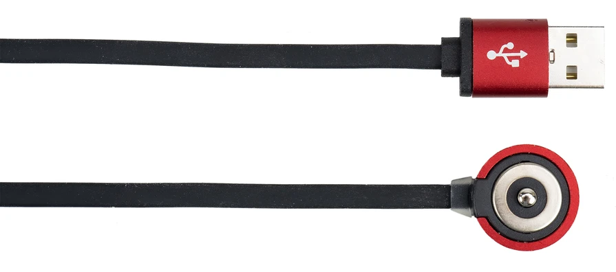USB laidas PNI Adventure F75 žibintuvėlių įkrovimui, su magnetiniu kontaktu, ilgis 50 cm