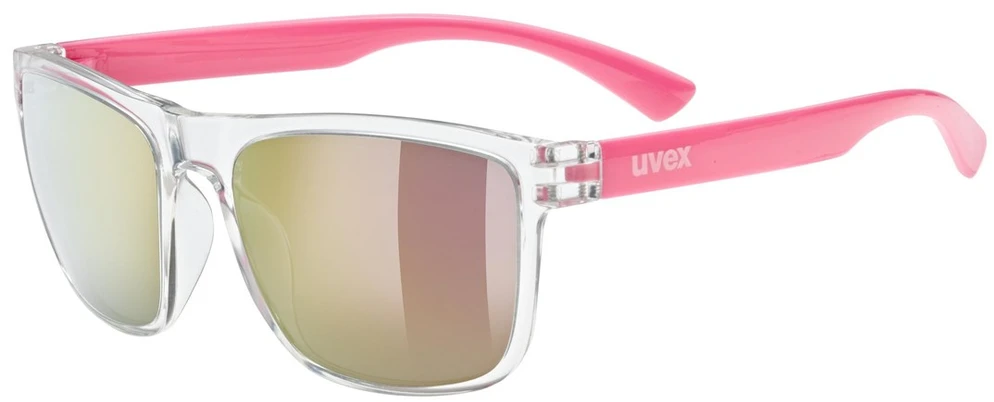 Akiniai Uvex rookie clear-pink / mirror pink