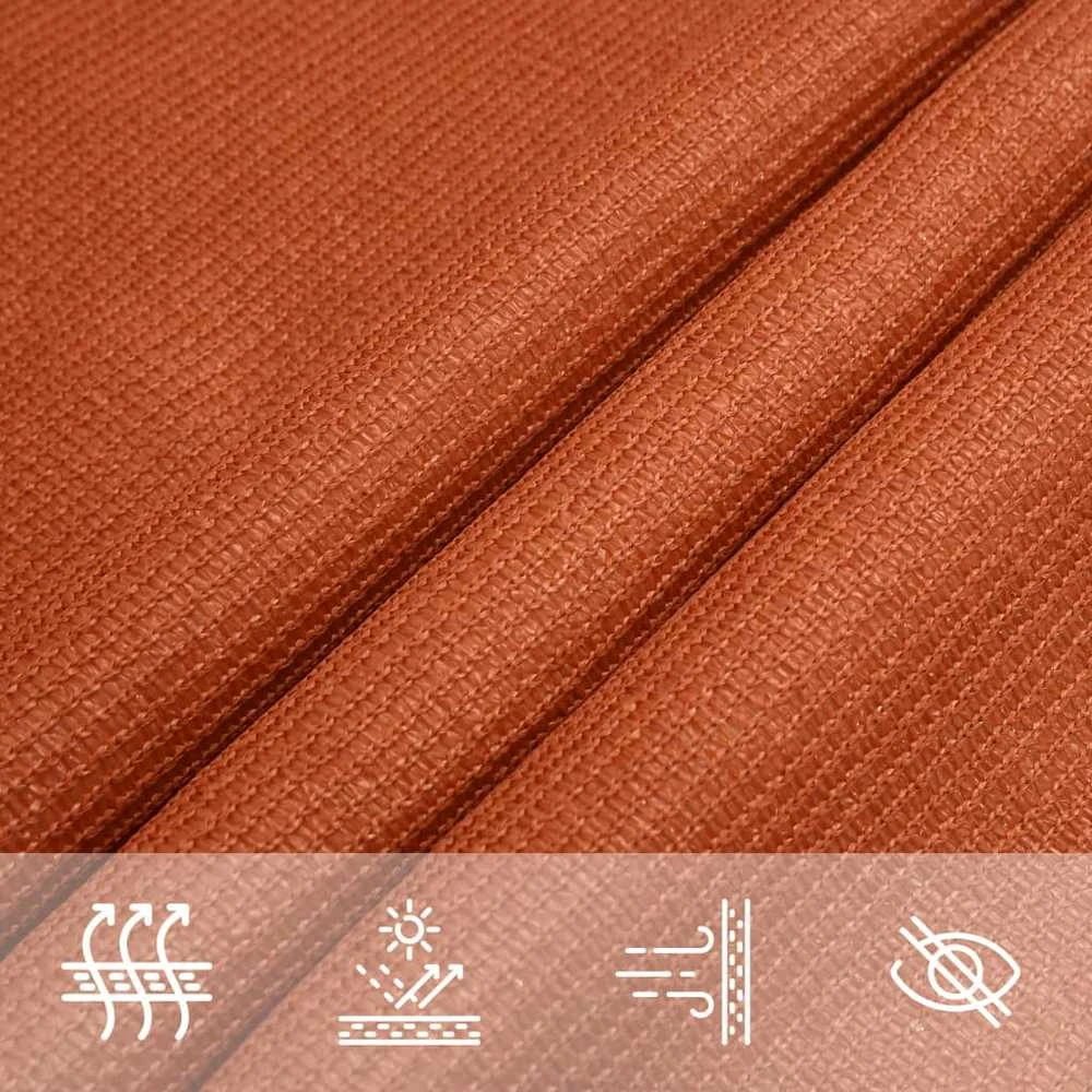 Uždanga nuo saulės, oranžinės spalvos, 2,5x4,5m, HDPE, 160g/m²