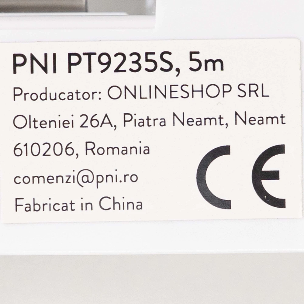 Užuolaidų bėgelis, karnizas PNI PT9235S, ilgis 5m, suderinamas su išmaniuoju varikliu PNI SafeHome PT923