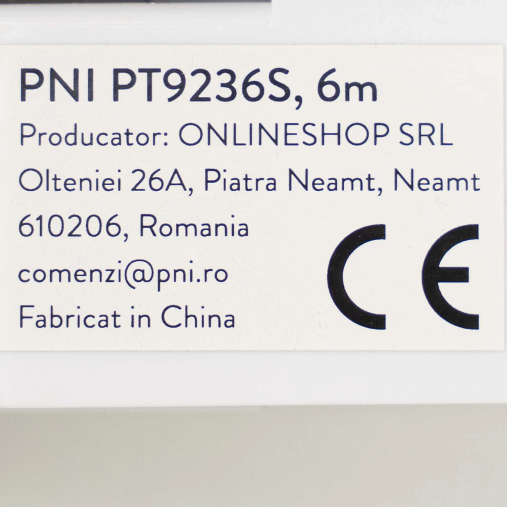 Užuolaidų bėgelis, karnizas PNI PT9236S, ilgis 6m, suderinamas su išmaniuoju varikliu PNI SafeHome PT923