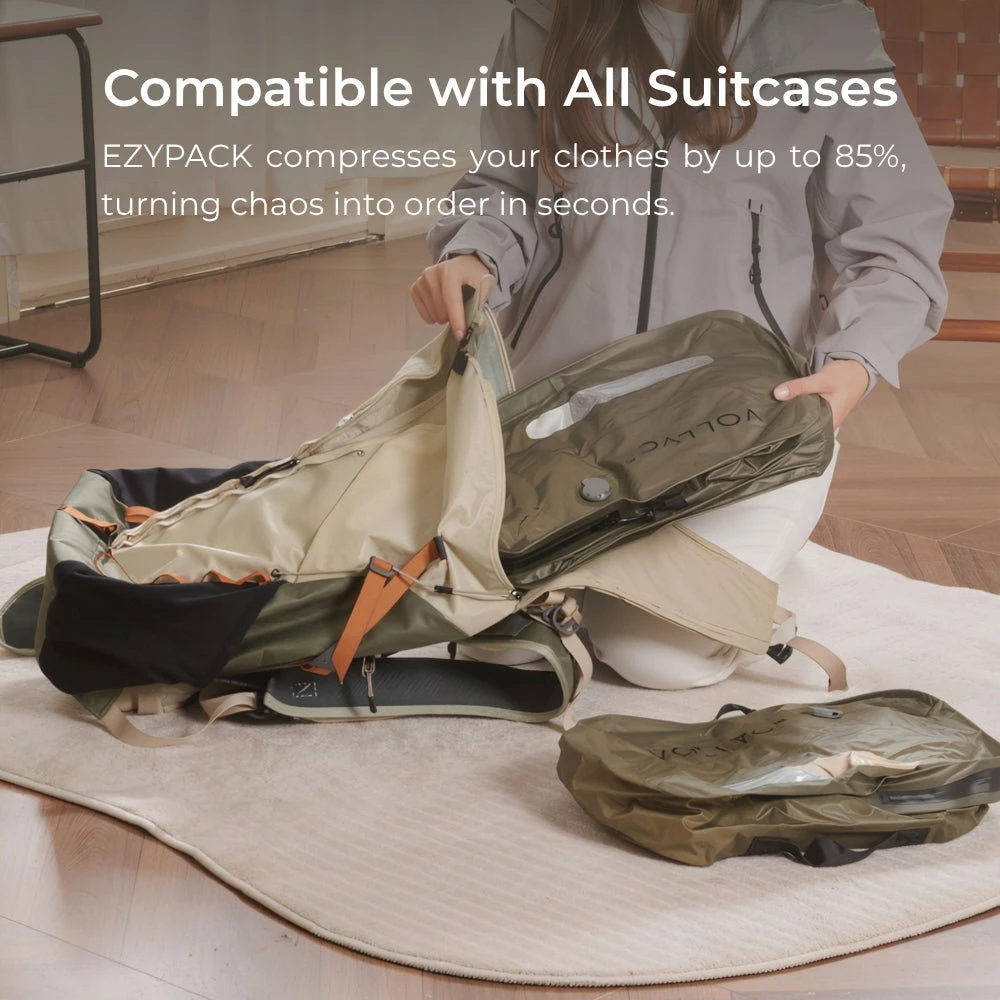 Vacuum Bags Flextail EzyPack laikymo krepšys S, žalias