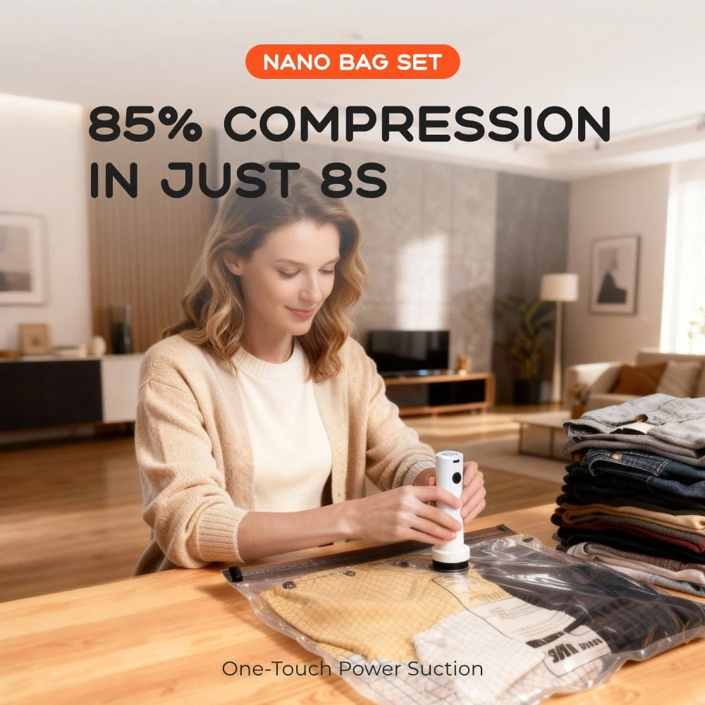 Vacuum Bags Flextail Nano krepšių rinkinys, 3 vnt.