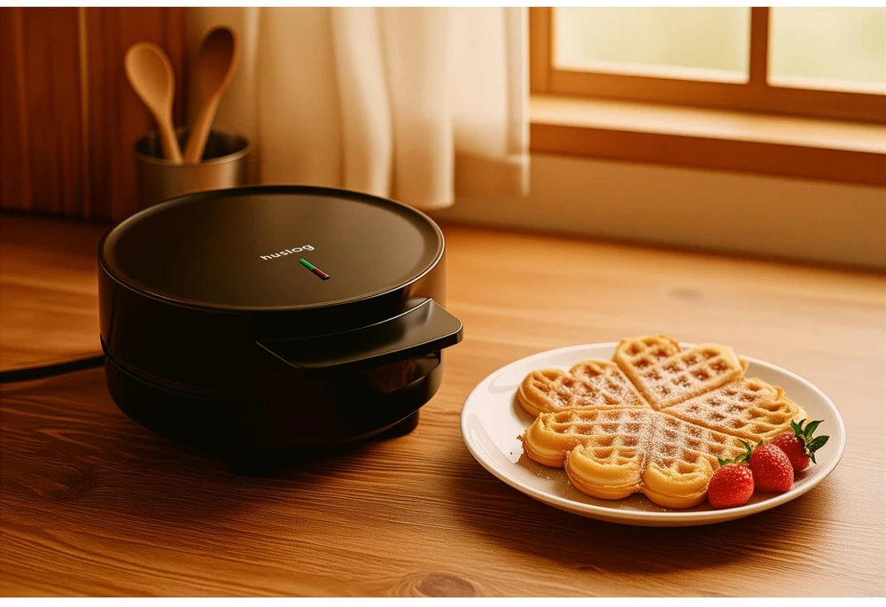 Vaflinė Huslog apvali vaflių keptuvė 1200W