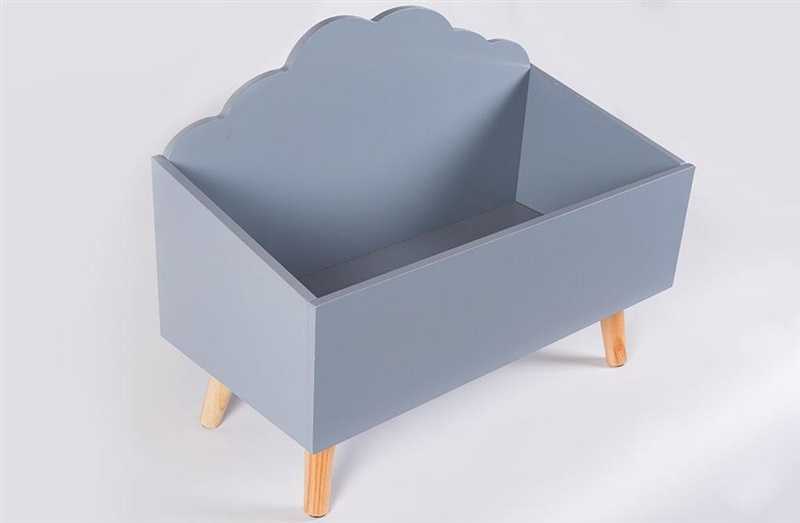 Vaikiška daiktadėžė Atmosphera Cloud, pilka, 580x280x455 mm