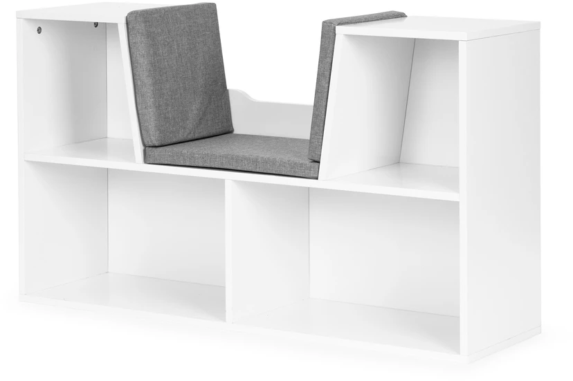 Bench Vaikiška knygų lentyna su sėdyne ir suolu ECOTOYS
