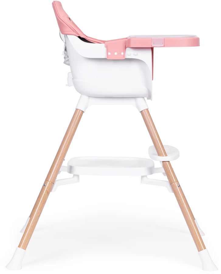 ECOTOYS 2 viename maitinimo kėdutė kūdikiams, rožinė