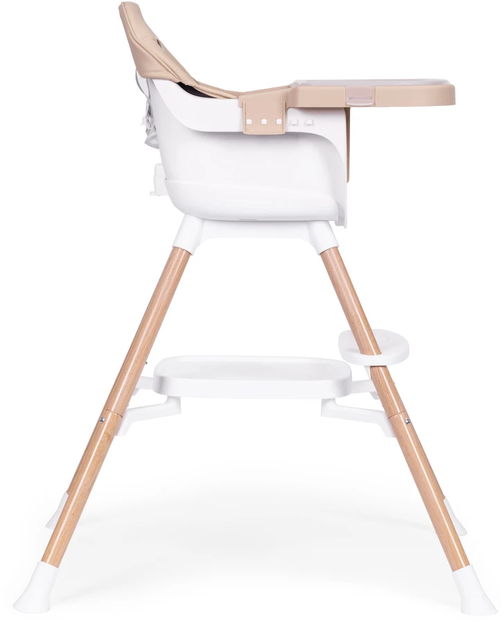 ECOTOYS 2 viename maitinimo kėdutė kūdikiams, smėlio spalvos