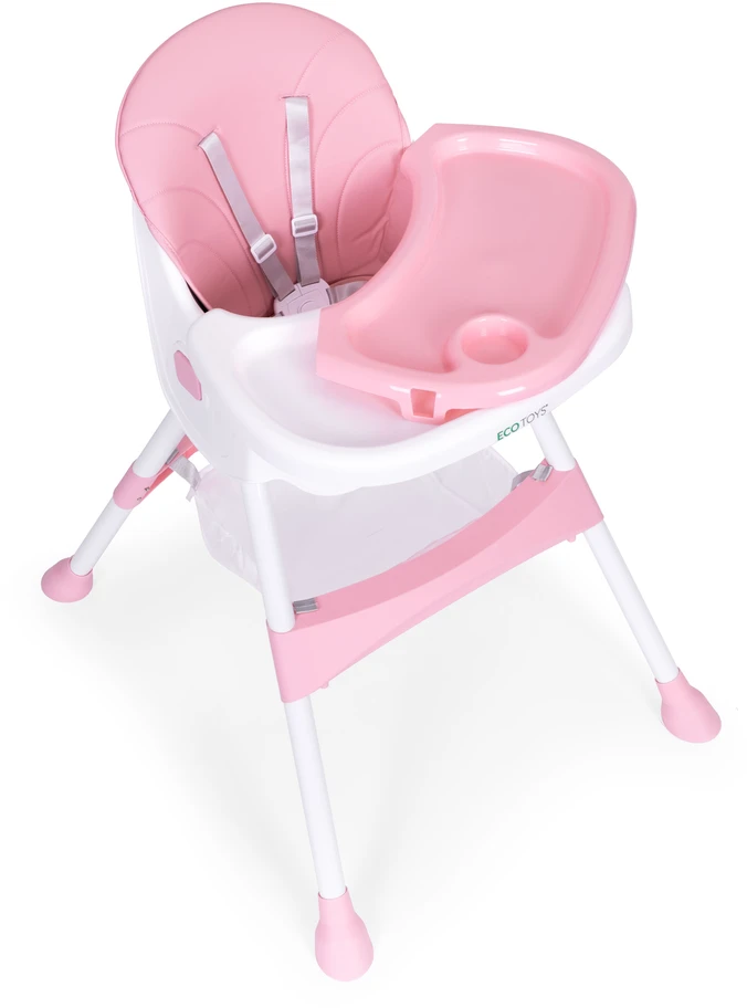 Maitinimo kėdutė, rožinė, ECOTOYS