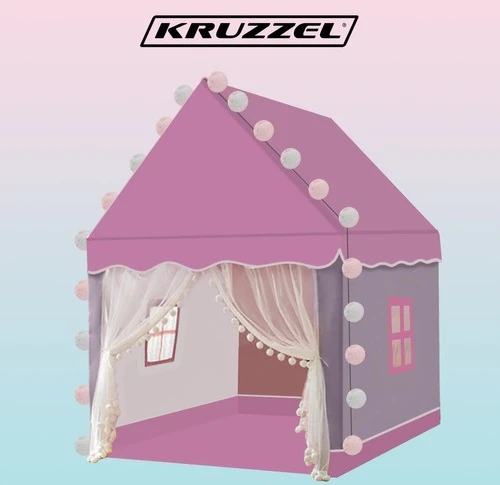 Kruzzel Vaikiška palapinė, rožinės spalvos