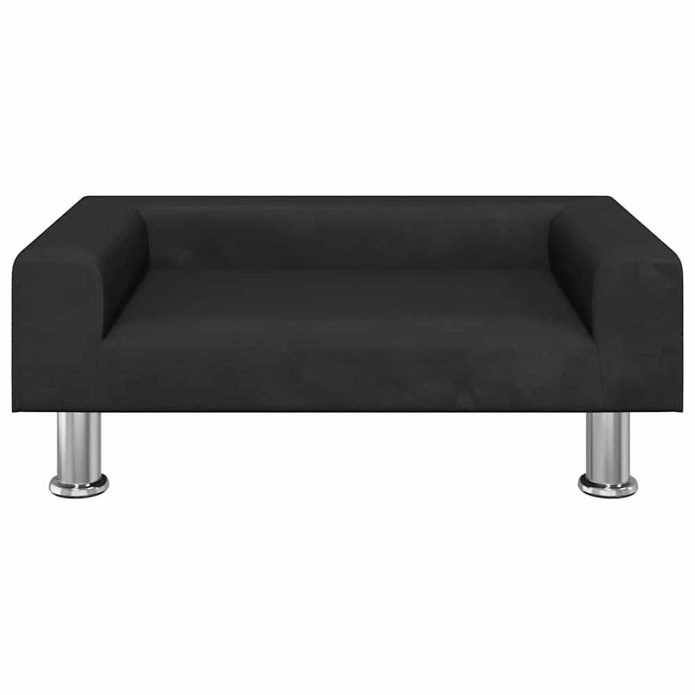 Vaikiška sofa, juodos spalvos, 70x45x26,5cm, aksomas