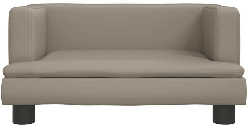 Vaikiška sofa, kapučino spalvos, 60x40x30cm, dirbtinė oda