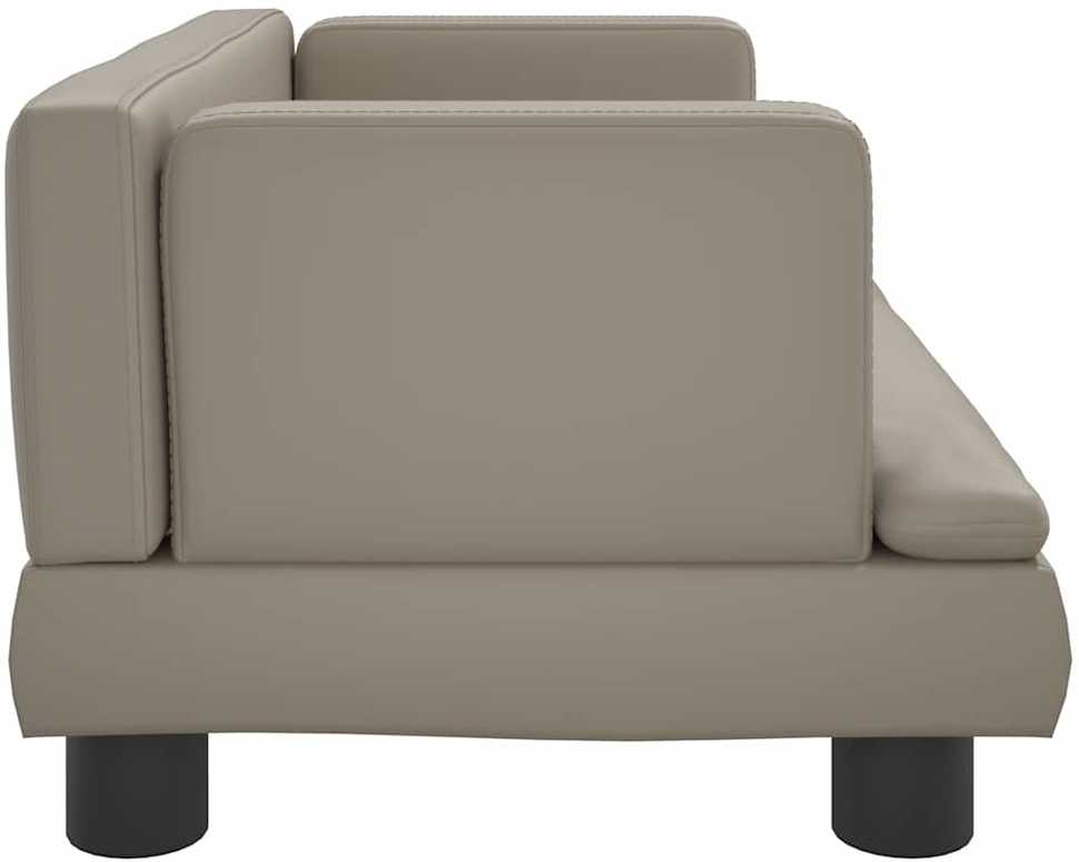 Vaikiška sofa, kapučino spalvos, 60x40x30cm, dirbtinė oda