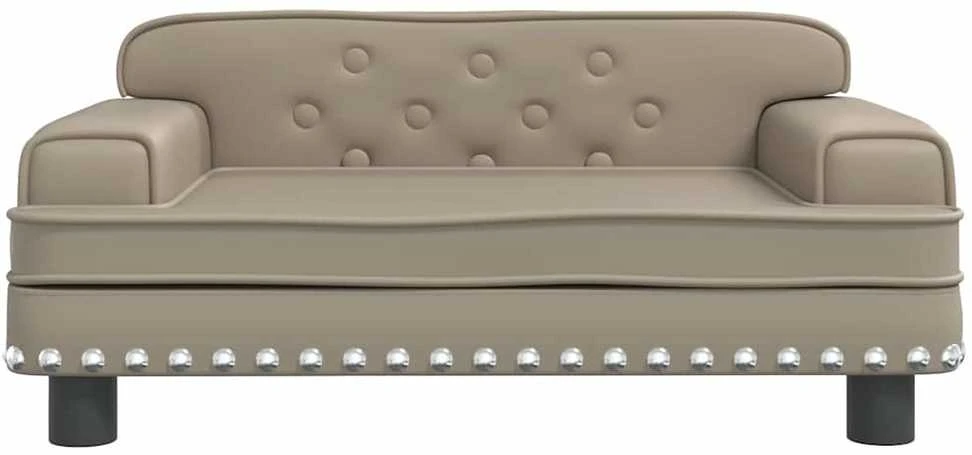 Vaikiška sofa, kapučino spalvos, 70x45x30cm, dirbtinė oda