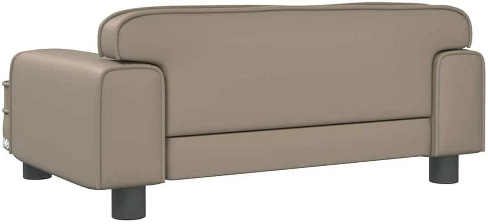 Vaikiška sofa, kapučino spalvos, 70x45x30cm, dirbtinė oda