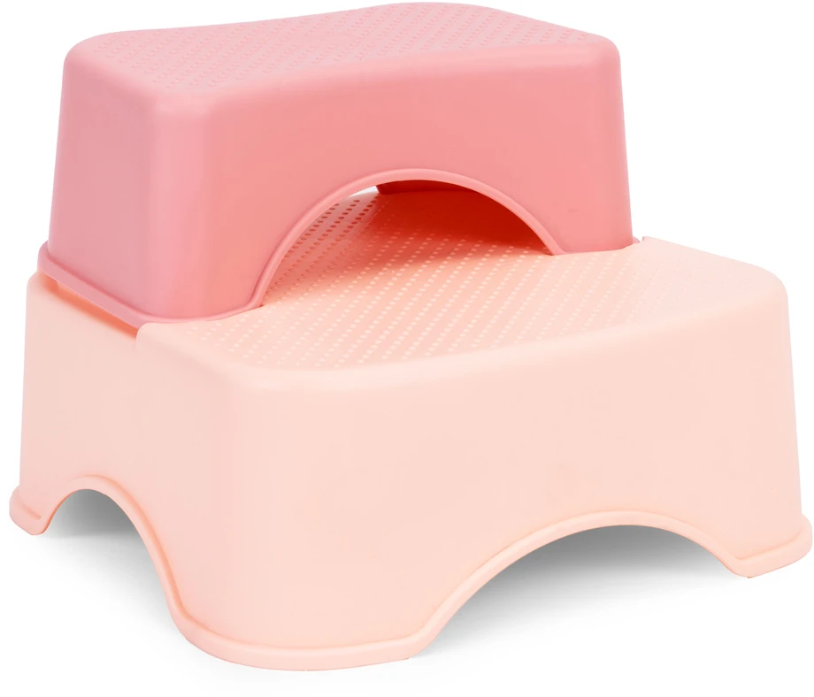 Vaikiška tualeto kėdutė su laipteliais ir platforma, rožinė, ECOTOYS
