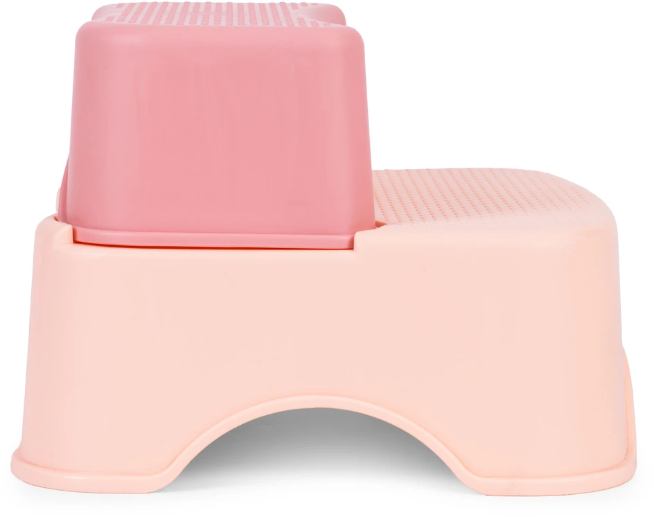 Vaikiška tualeto kėdutė su laipteliais ir platforma, rožinė, ECOTOYS