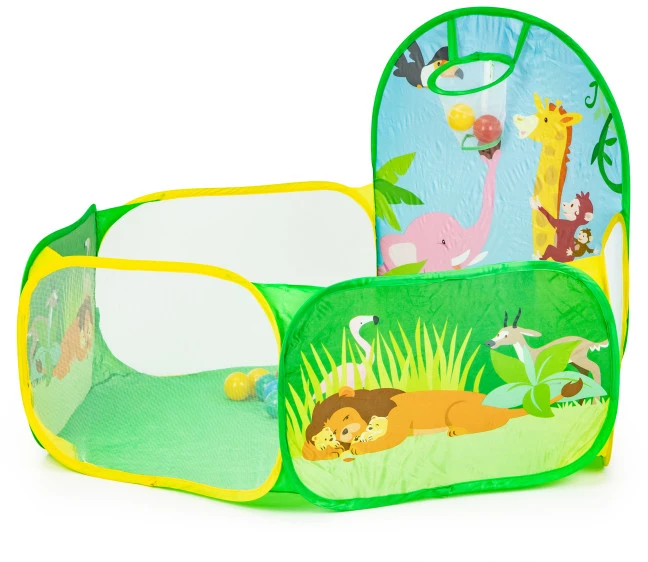 Sausas baseinas vaikams Iplay 130x130x80 cm su 50 kamuoliukų