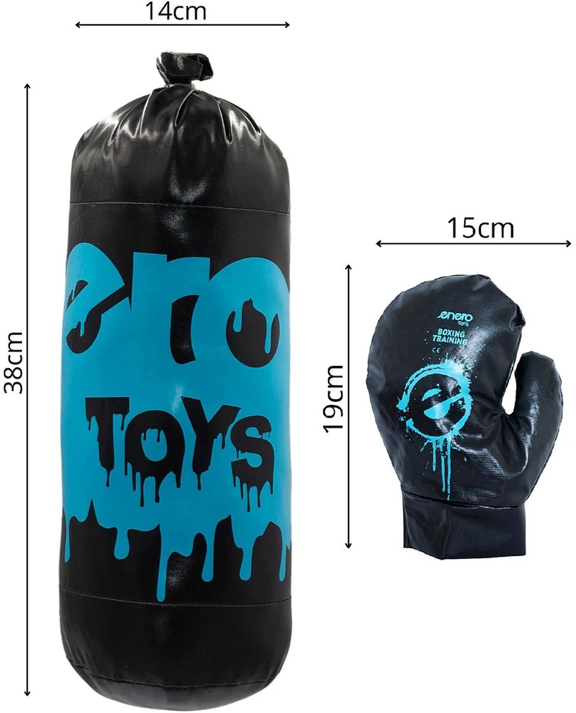 Enero Toys Vaikiškas bokso rinkinys su maišu ir pirštinėmis