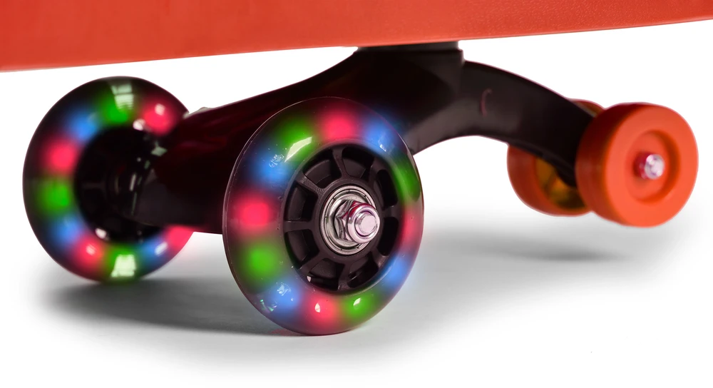 Vaikiškas gravitacinis automobilis su LED ratais, raudonas ECOTOYS
