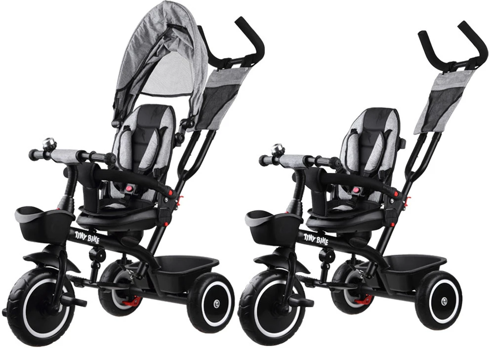 Jokomisiada Vaikiškas triratis dviratis „Tiny Bike 3in1“ su stogu ROTATABLE SP0650