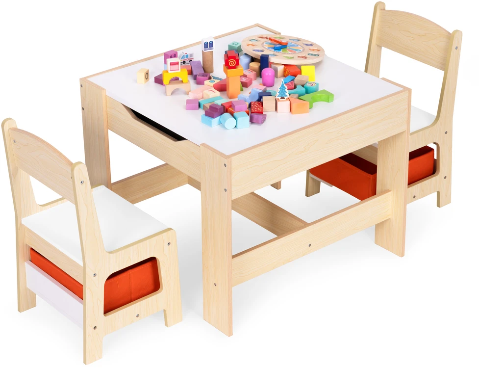 Vaikiškų baldų komplektas ECOTOYS su kreidine lenta