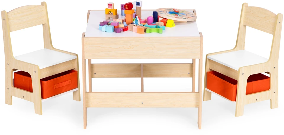 Vaikiškų baldų komplektas ECOTOYS su kreidine lenta