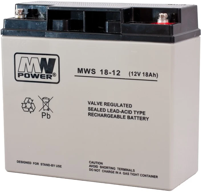 Mpl Power Elektro Mw Power MWPower MWS 12V 18Ah M5(T13) AGM akumuliatorius, 5 metai