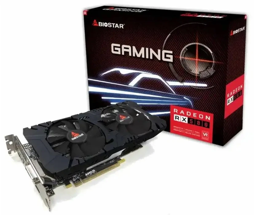 Vaizdo Plokštė - Biostar Radeon RX 580 8GB GDDR5