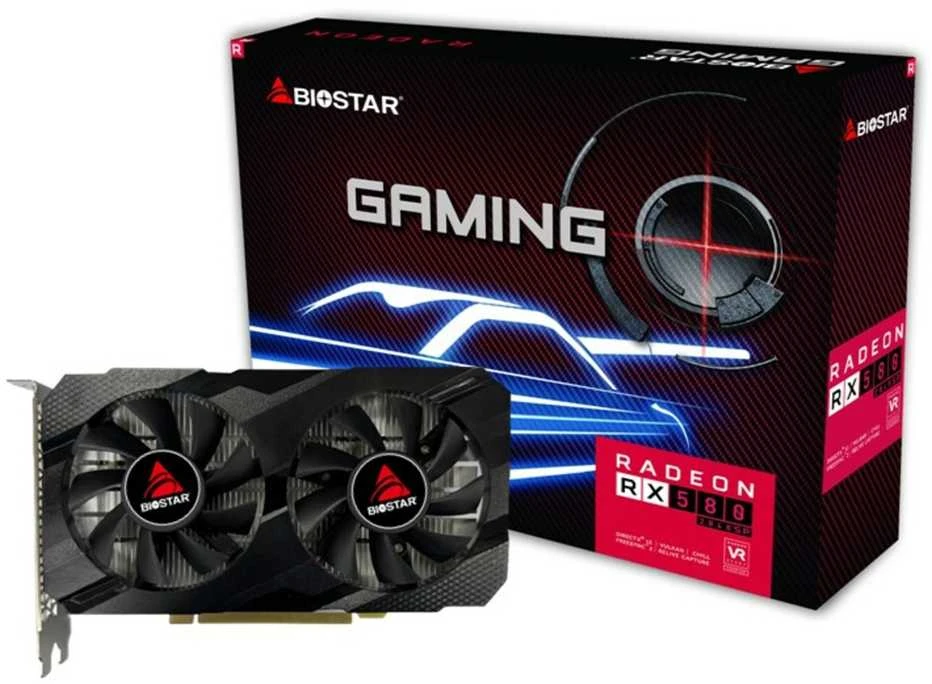 Vaizdo plokštė Biostar Radeon RX580 2048SP AMD Radeon RX 580 8 GB GDDR5