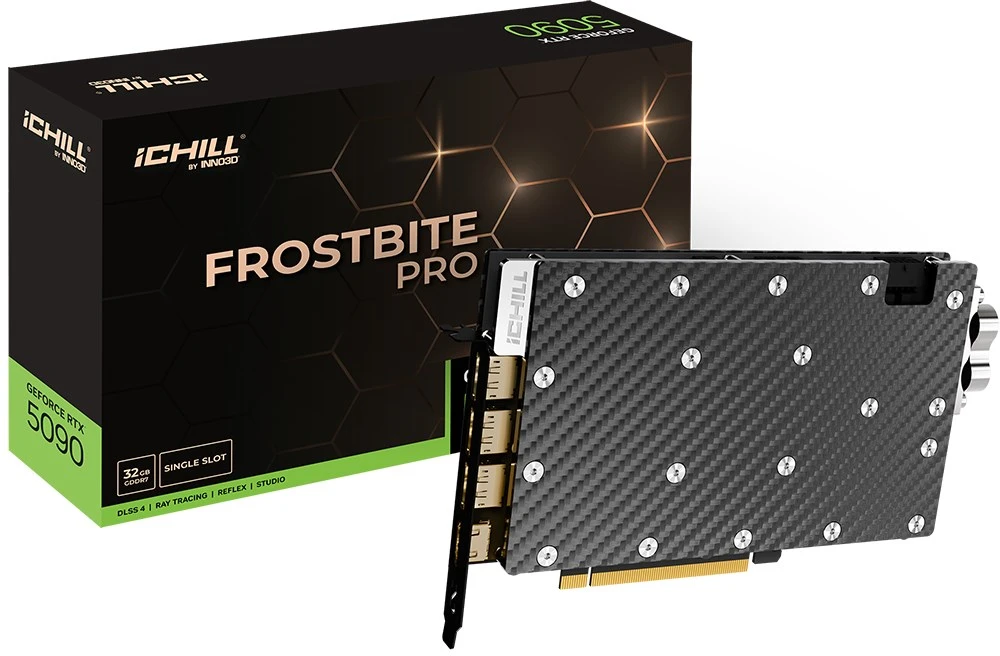 Vaizdo plokštė INNO3D iChill GeForce RTX 5090 Frostbite Pro NVIDIA 32 GB GDDR7