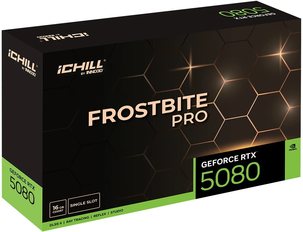 Vaizdo plokštė INNO3D iChill GeForce RTX 5080 Frostbite Pro NVIDIA 16 GB GDDR7