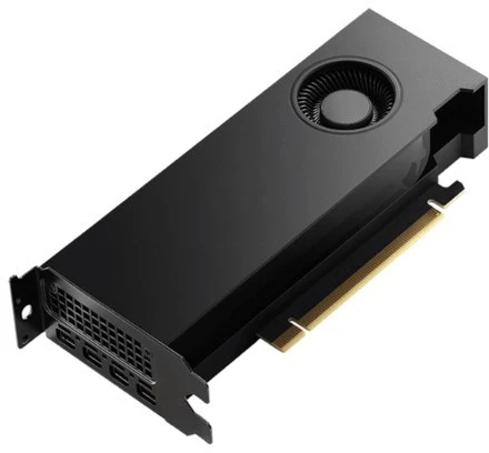 Pny Technologies Vaizdo plokštė PNY NVIDIA RTX 4000 SFF Ada kartos, 20 GB GDDR6 160 bitų, PCIe 4.0 x16, dvigubas lizdas, 4x Mini DP 1.4a, LP - ATX laikiklis, mažmeninė kaina, 1x mDP į DP adapteris